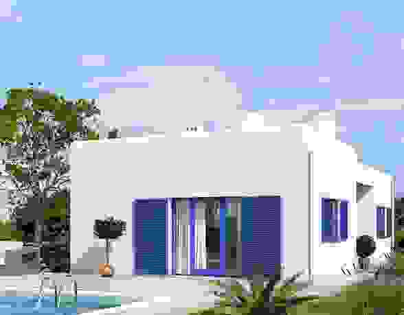 Проект дома в стиле 'Санторини'. Островная греческая архитектура идеальное решение для Крыма